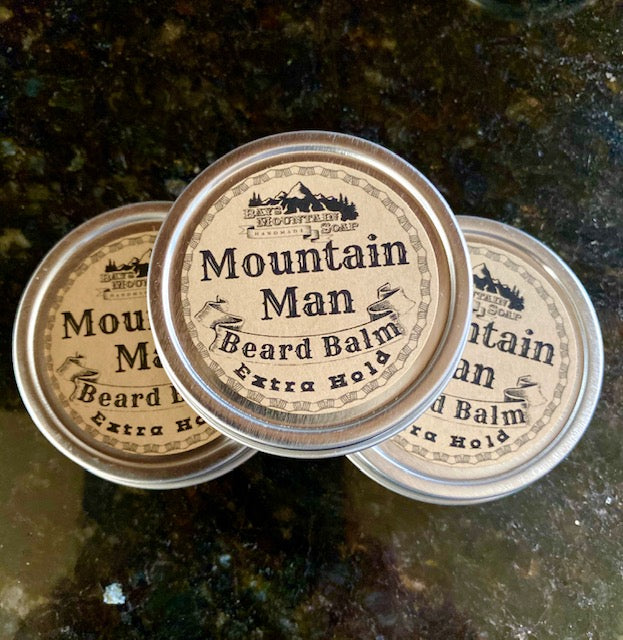 natural beard balm, extra hold, men's, gift, essential oil,
